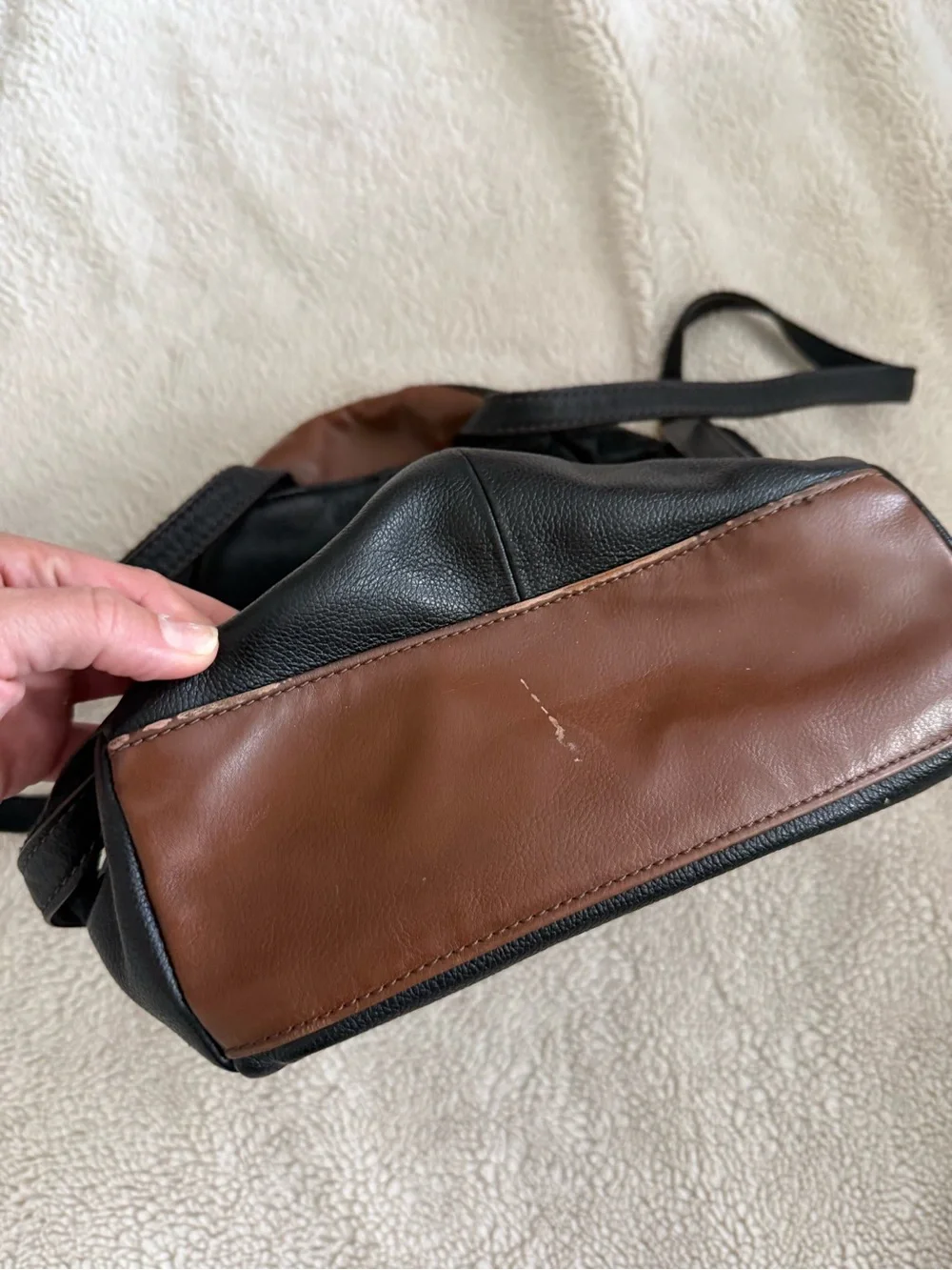 Fossil Small Leather Backpack